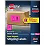 Avery Laser Shipping Labels, 5 1/2" x 8 1/2", Neon Pink, 200 Labels/Box (5948)~#|#~C0B56169-72AA-4027-85E402DB406F3A4E_sc7