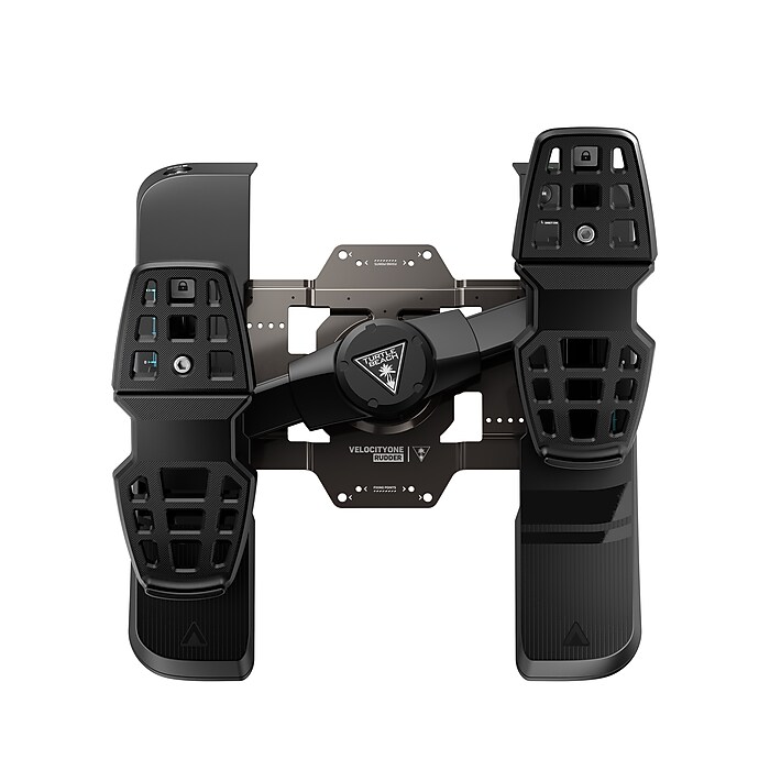 【極美品】TURTLE BEACH ラダーペダル Turtle Beach VelocityOne Rudder Universal Rudder Pedals, Black