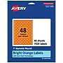Avery Laser/Inkjet Multipurpose Circle Labels, 1" Dia., Bright Orange, 1920/Pack (94500)~#|#~C0B9F8D4-CE63-4AB9-A025CF0C2C4C16C6_sc7