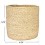 Household Essentials Round Handwoven Corn Leaf Basket, Natural (HE1165)~#|#~C0BE2C60-FF01-44E7-BCA5DC4A7A105144_sc7