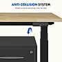 FlexiSpot E7 Commercial 55''W Electric Rectangular Adjustable Standing Desk, Rubber Wood/Black (E7BCOM5528-RW)~#|#~C0C2AE24-34F7-4B44-B3CCEBD0BF1E257C_sc7