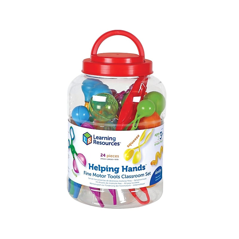 Learning Resources Helping Hands Fine Motor Tools Classroom Set, Assorted Colors (LER5551) image 1