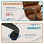 La-Z-Boy Aberdeen Ergonomic Bonded Leather Swivel Computer and Desk Chair, Camel (51545-CAM)~#|#~C0CD60AA-D55E-41F5-95467E7F6464E152_sc7