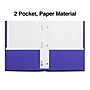 Staples Smooth 2-Pocket Paper Folder with Fasteners, Indigo, 25/Box (50774/27542-CC)~#|#~C0D4C090-923C-4EB3-AF6467E39497A78B_sc7