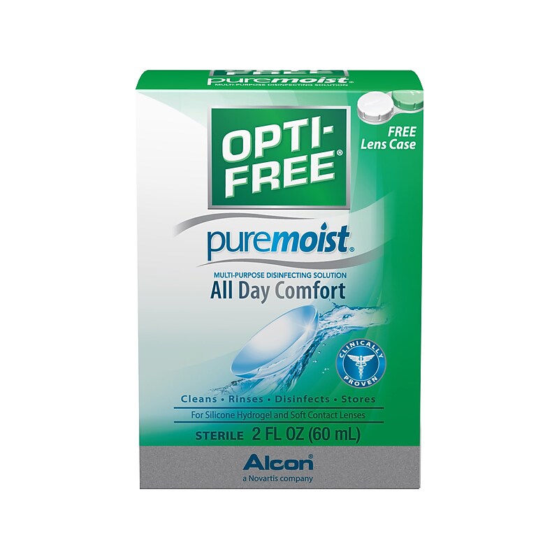 Alcon Opti-Free Puremoist Multipurpose Contact Lens Solution, 2 Fl. Oz. (70082) image 1