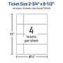 Avery Integrated Cards, 2-3/4" x 8-1/2", Glossy White, 40/Pack (95332)~#|#~C0DF1C76-5620-43C4-859FCC11AB0B138A_sc7