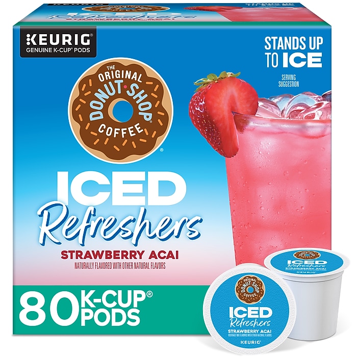 The Original Donut Shop Iced Refreshers Strawberry Acai, Keurig® K