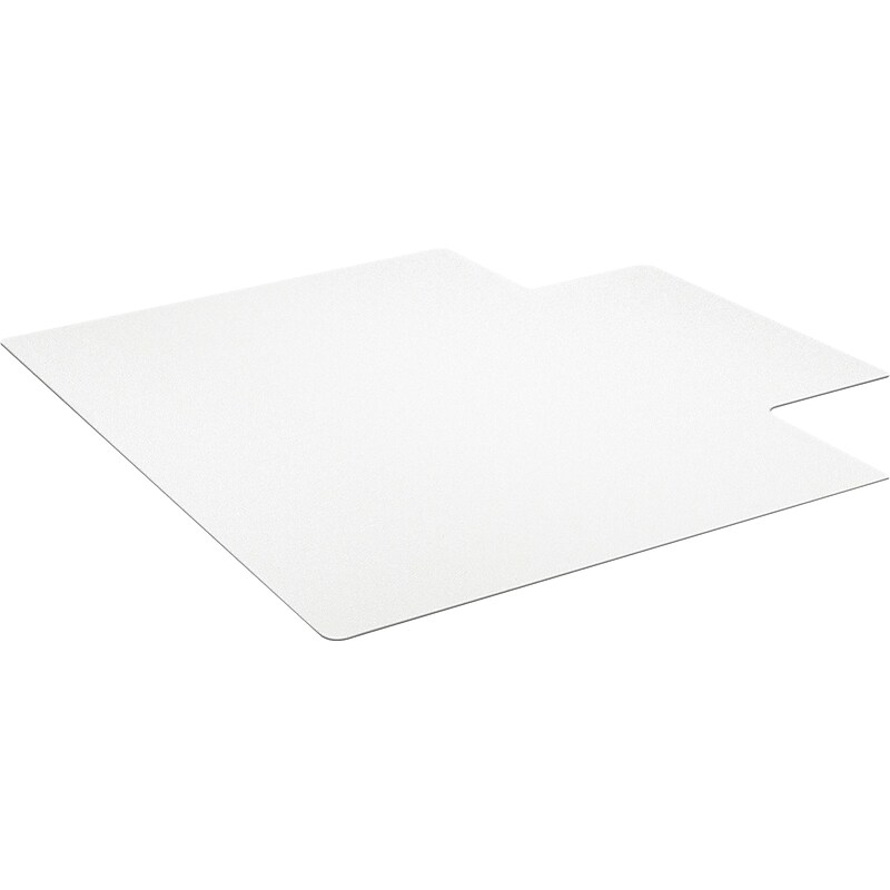 Staples Hard Floor Chair Mat with Lip, 45" x 53", Clear Vinyl (22025-US) image 1