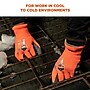 Ergodyne ProFlex 7401 Winter Work Gloves, Fleece Lined, Latex Coated Palm, 13 Gauge, A5 Cut Level, Orange, XXL, 12/Pack~#|#~C0E52F3A-91E1-4FE8-99EA7D6D060F431A_sc7