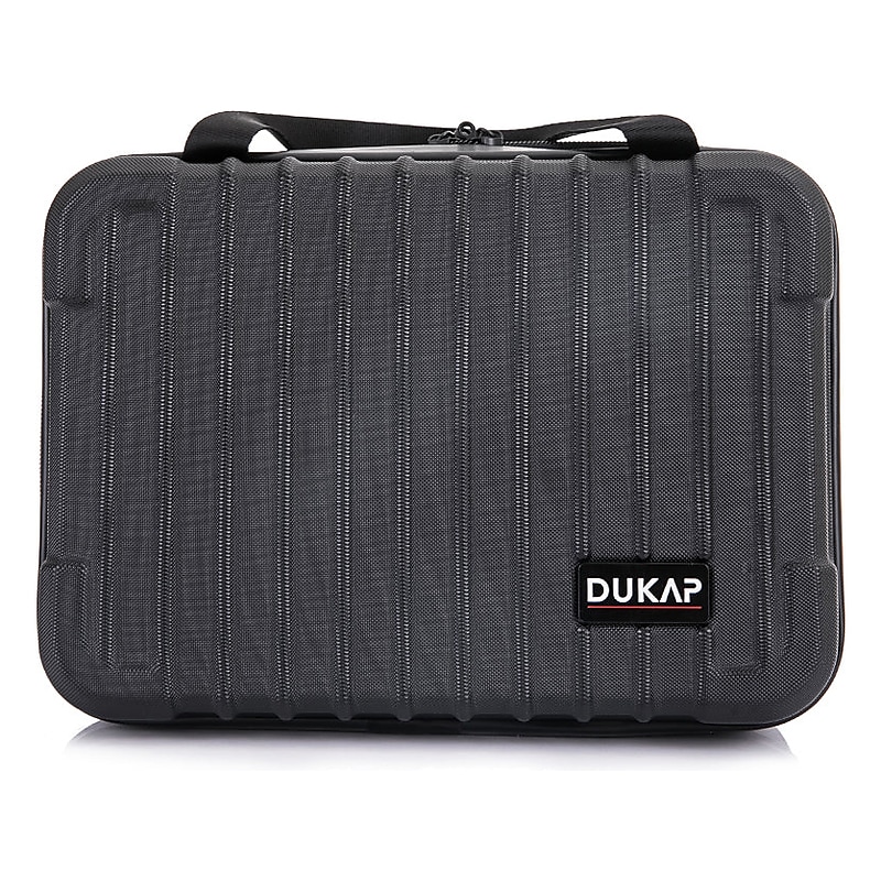 DUKAP Tour 11.5" Plastic Toiletry Bag, Water Resistant, Black (DKTOU00XS-BLK) image 1