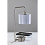 Adesso Dover Supercharger Incandescent Desk Lamp, 22.25"H, Brushed Steel/White (2616-22)~#|#~C0ED10D0-3E6E-4810-ACF134E5F072DB6F_sc7