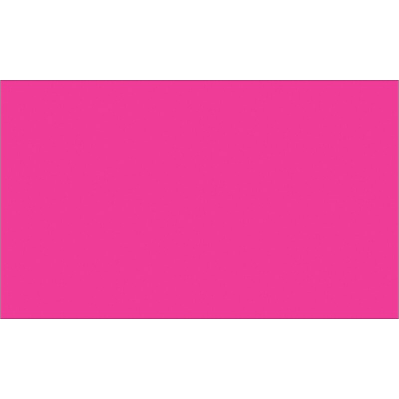 Tape Logic Inventory Rectangle Labels, 3" x 5", Fluorescent Pink, 500/Roll (DL632K) image 1
