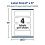 Avery Laser/Inkjet Rectangle Multipurpose Labels, 2" x 6", Clear, 200/Box (94242)~#|#~C0F56021-AC94-42AD-B1AACA4B3C9036B7_sc7
