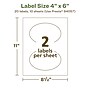 Avery EcoFriendly Laser/Inkjet Oval Multipurpose Labels, 4" x 6", White, 20/Pack (94057)~#|#~C0FA3BCF-691F-4E3C-B083E526462CF7E3_sc7