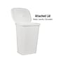 Mind Reader 15.85-Gallon Hamper with Lid, Plastic, White (60FABHAMP-WHT)~#|#~C10215CE-8988-475F-B7723348926590BF_sc7