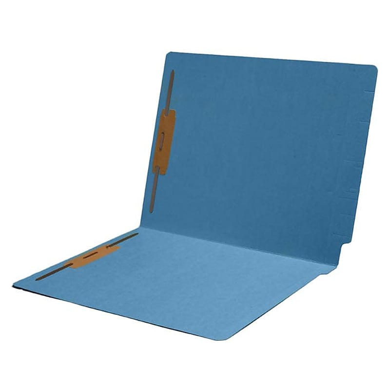 Medical Arts Press Recycled End Tab File Folder, Straight Cut, Letter-Size, Blue, 50/Box (S-09243-BLU) image 1