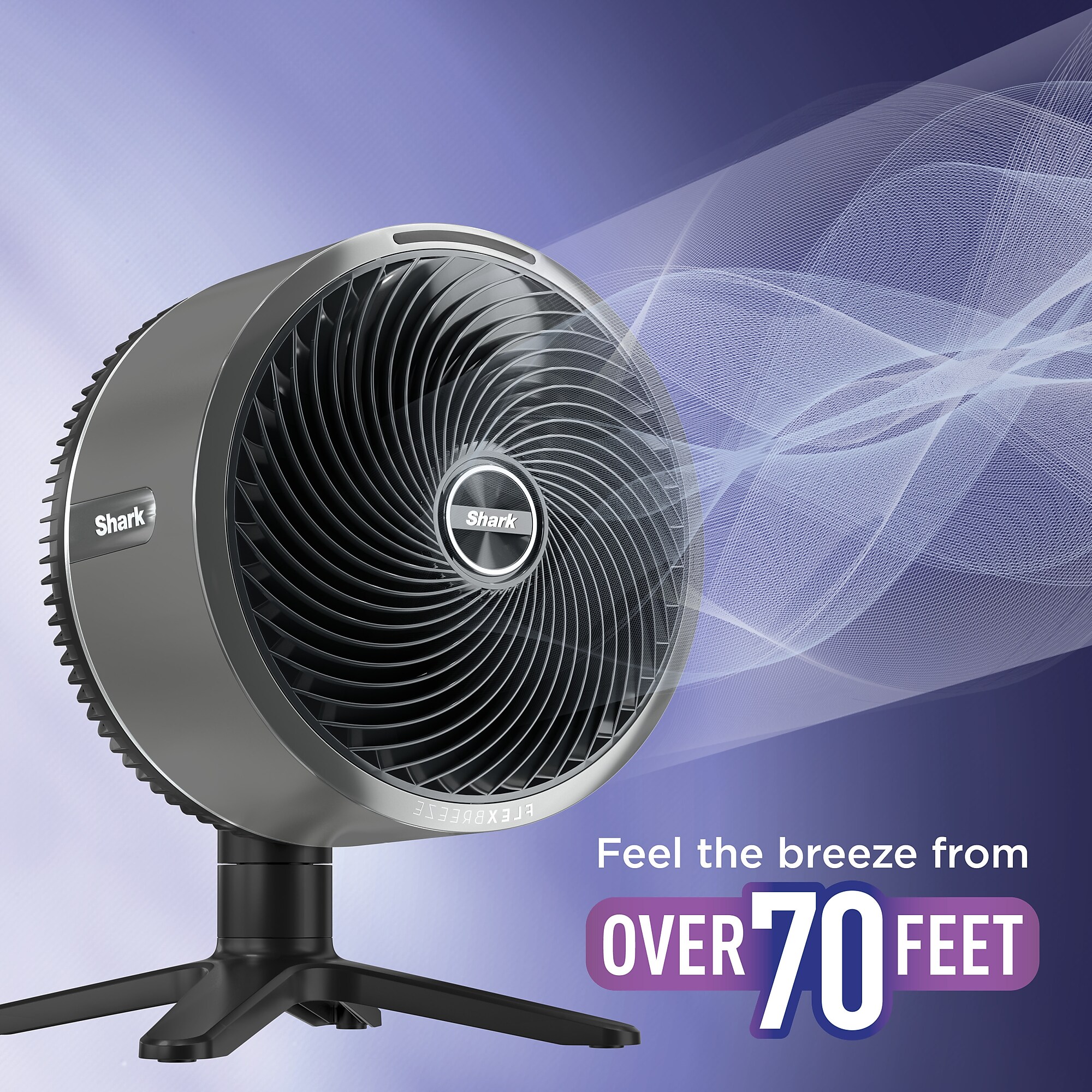 Shark FlexBreeze TableMate Oscillating Desk Fan, 5-Speed, Charcoal (FA151BRN) Sansujyuku sansujyuku.com