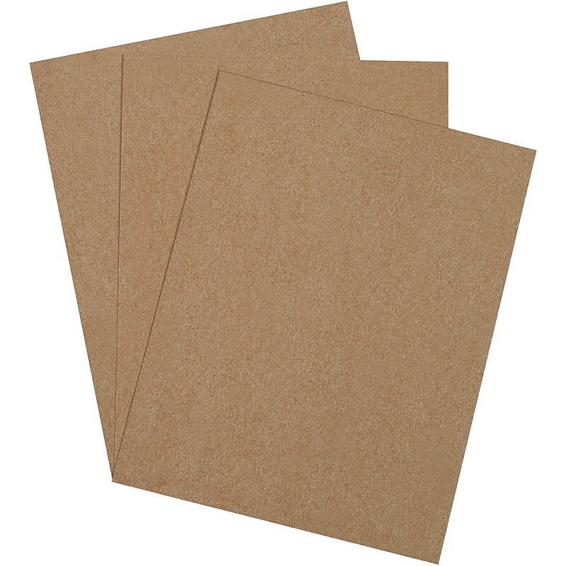 8.5" x 11" Extra Heavy Duty Chipboard Pad, Kraft, 470/Carton (CP8511HD) image 1