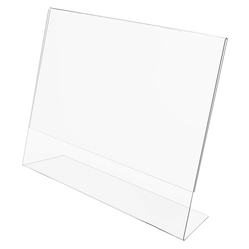 Deflect-O Classic Image Document Holder, 8.5" x 11", Vertical, Table Top, Clear Plastic (66701) image 1