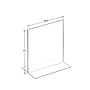Azar Sign Holders, 8.5" x 11", Vertical, Tabletop, Clear Acrylic, 10/Pack (152714)~#|#~C10DF182-606C-495F-9975E7BE460AED31_sc7