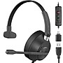 Delton 40Y USB Mono Computer Headset with ENC Microphone and USB-C Adapter, Black (DWH40YAC)~#|#~C10F0897-B398-4492-86D00222BAE5048C_sc7