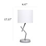 Simple Designs Abstract 17.13" LED Table Lamp, Silver (LT1172-SLV)~#|#~C112CFE8-06C0-4BCA-BD96D22273CDA23C_sc7