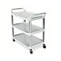 Rubbermaid Commercial 3-Shelf Plastic/Poly Mobile Utility Cart with Lockable Wheels, Off-White (FG409100OWHT)~#|#~C11388C0-85C8-425B-8A8293399A883B86_sc7