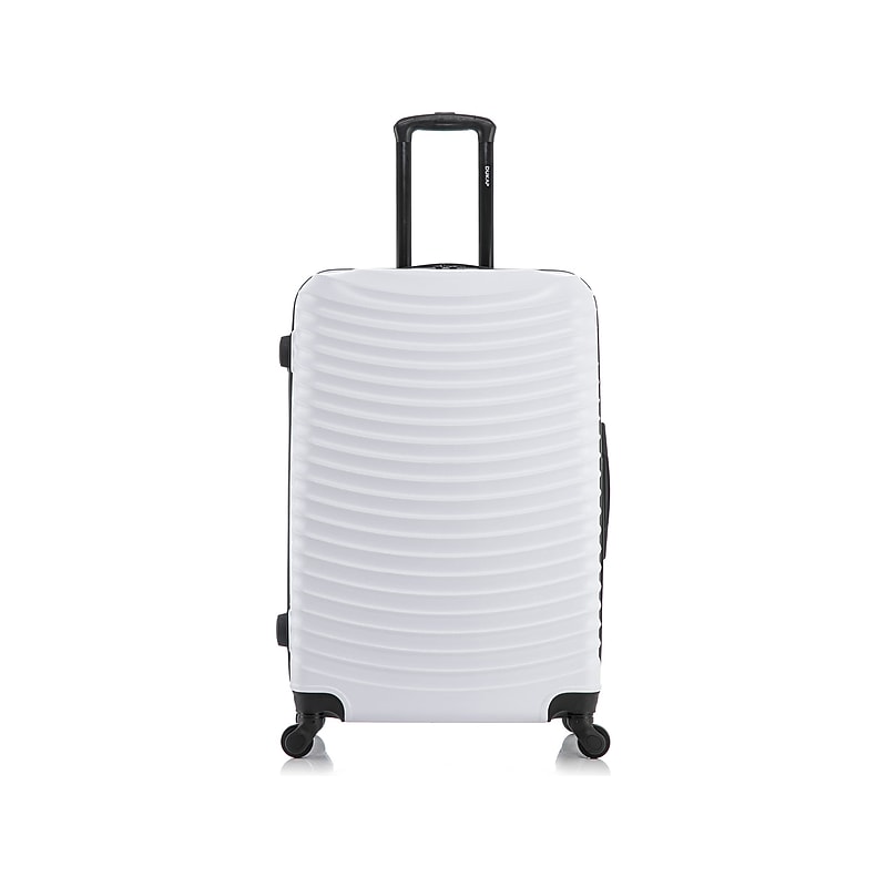 DUKAP Adly 28" Hardside Suitcase, 4-Wheeled Spinner, TSA Checkpoint Friendly, White (DKADL00L-WHI) image 1
