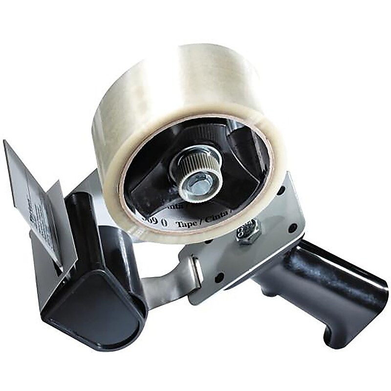 Tartan Pistol Grip 2" to 3" Handheld Packing Tape Dispenser, Black (HB903) image 1