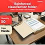 Staples® Reinforced Classification Folder, Letter Size, Manila, 50/Box (ST18357/TR18357)~#|#~C116BDC7-9967-45CF-8A08BF6FD23FFF0B_sc7
