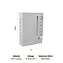 GoGreen Power 6 Outlet Swivel Wall Tap Adapter, White (GG-16000TSW)~#|#~C11E2EF5-9B90-49CF-96A7F951943B8EAB_sc7