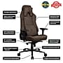 Arozzi Vernazza Supersoft Fabric Ergonomic Racing Gaming Chair, Brown (VERNAZZA-SPSF-BWN)~#|#~C11ED5C3-E013-46D9-81ACD52038104D75_sc7