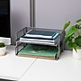 Mind Reader Metal Side Loading Stackable Letter Tray, Letter Size, Silver (ESTACK2-SIL)~#|#~C12040E6-A60E-43D4-91A476AC9FBDE3B6_sc7