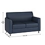 Flash Furniture Hercules Diplomat LeatherSoft Loveseat, Navy/Chrome Legs (BT8272NVYCHR)~#|#~C122B98F-C274-47F1-959333012101F748_sc7