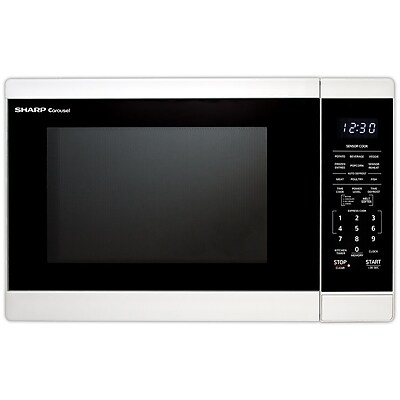 Sharp 1.4 Cu. Ft. Countertop Microwave, White (ZSMC1461KW) Simolary simolary.com