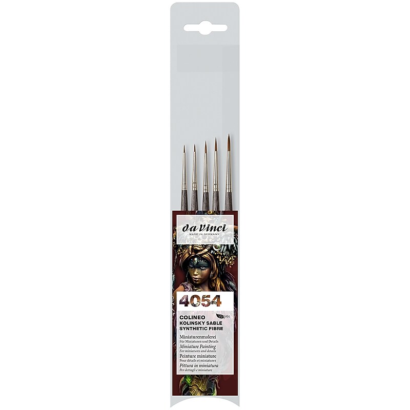 da Vinci COLINEO Synthetic Red Sable Bristle, Details & Miniatures Brushes, 5/Pack (DVXVA40540) image 1