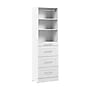 Bestar Florence Closet System, 5 Shelves, 4 Drawers, 25"W x 16"D, White (127601-000017)~#|#~C132BA8F-1DB7-4FCB-B2129D5ADDF6B846_sc7