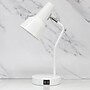 Simple Designs Sleek Essentials LED Desk Lamp, 15.2", with USB Ports, White (LD1072-WHT)~#|#~C1349647-2144-4E59-9BFD7E12DD9FD380_sc7