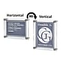 Azar Sign Holder, 24" x 36", Wall Mounted, Silver Acrylic (105536)~#|#~C1350944-B6CC-4701-B0B00B4FA0A3E3DD_sc7