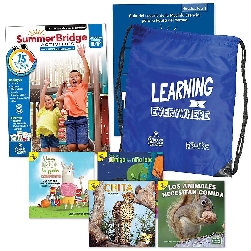 Summer Bridge Activities Summer Bridge Spanish Backpack, Grade K-1 Workbook, 7/Set (CD-145436) image 1