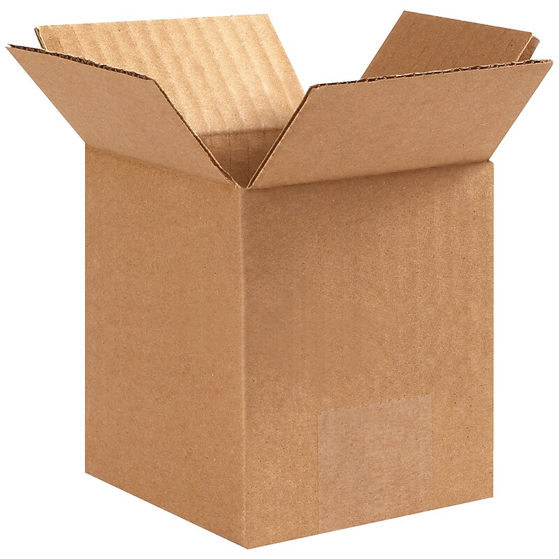 4" x 4" x 6" Heavy Duty Shipping Boxes, 32 ECT, 25/Pack (BS040406) image 1