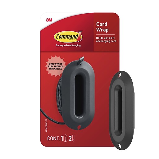 Command Cable Wrap, Black (17307BLK-ES) | Staples
