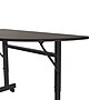 Correll Econoline 48"W x 24"D Adjustable Foldable Training Room Table, Laminate, With Wheels, Walnut (FTM2448TFHR01)~#|#~C13CF9C8-1626-483D-9DD4B02CC4EEDDA3_sc7