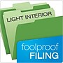 Pendaflex Recycled File Folder, 1/3-Cut Tab, Assorted, Letter Size, Bright Green, 100/Box (4210 1/3 BGR)~#|#~C148807D-236B-441A-A875ADD0B8866EFB_sc7