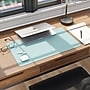 Smead Small Vegan Leather Anti-Slip Desk Pad, 23.6" x 13.7", Light Blue (64840)~#|#~C14A18B5-5149-4532-83738D3917CC9E4D_sc7