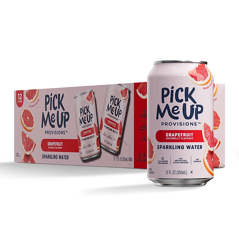 Pick Me Up Provisions™ Grapefruit Sparkling Water, 12 oz., 24 Cans/Carton (PM63522) image 1