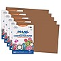 Prang 12" x 18" Construction Paper, Brown, 50 Sheets/Pack, 5 Packs/Bundle (PAC6707-5)~#|#~C14FB11B-DB11-4A0C-BD6AFBDE30969715_sc7