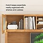 Bush Home Somerset 72W L-Shaped Sit to Stand Desk with Hutch, Maple Cross (SET015MC)~#|#~C1540C83-1E89-4F49-B880AA87CBE88B8E_sc7