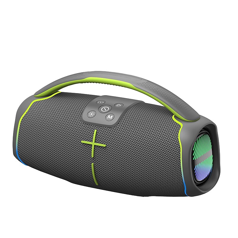Worryfree Gadgets Wireless Bluetooth Speaker, Water Resistant, Gray (WH61-GRY) image 1