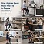 Uncaged Ergonomics Wobble Stool Armless Fabric Active Stool, Red (WSR)~#|#~C1581219-4A4A-4507-B0696E182528A890_sc7